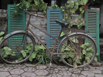 Uyen Nguyen treasures her grandfathers bike for the livelihood it afforded her family